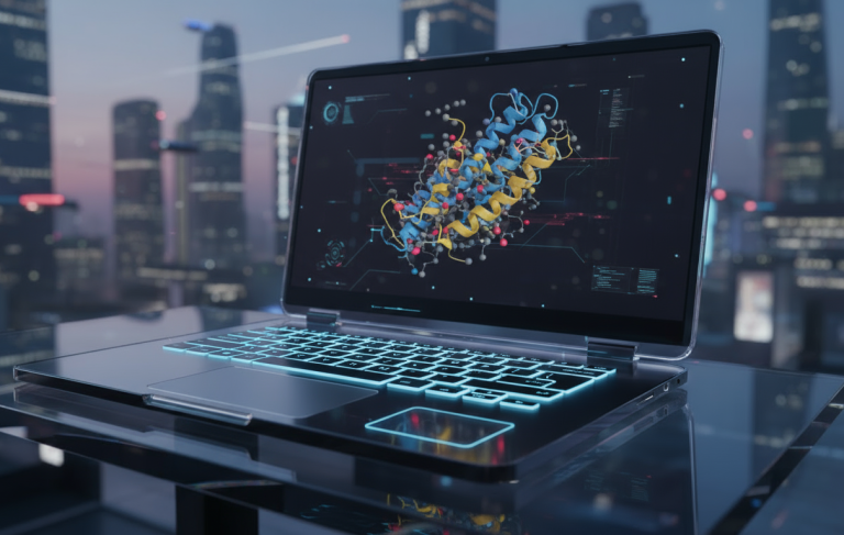 firefly gemini flash change the screen to show a protein structure 281835